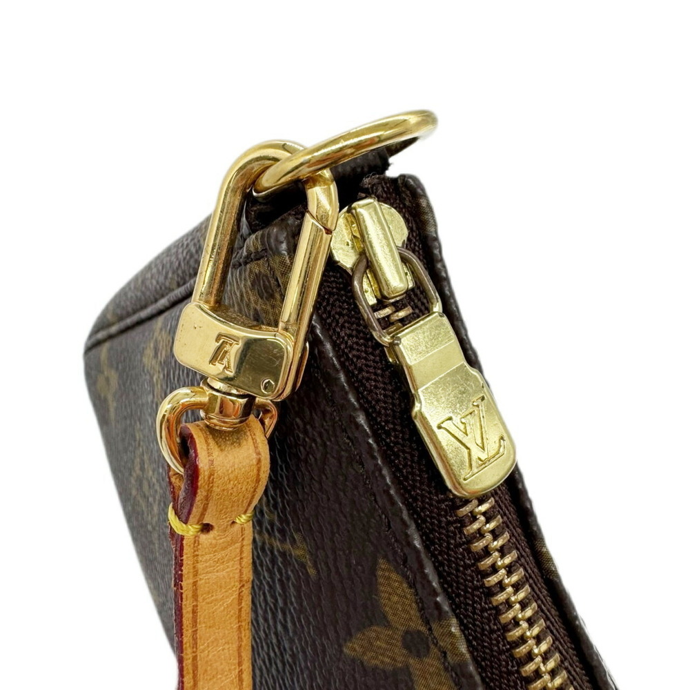 LOUIS VUITTON Authentic Brown Monogram Pochette Pouch - Picture 14 of 15